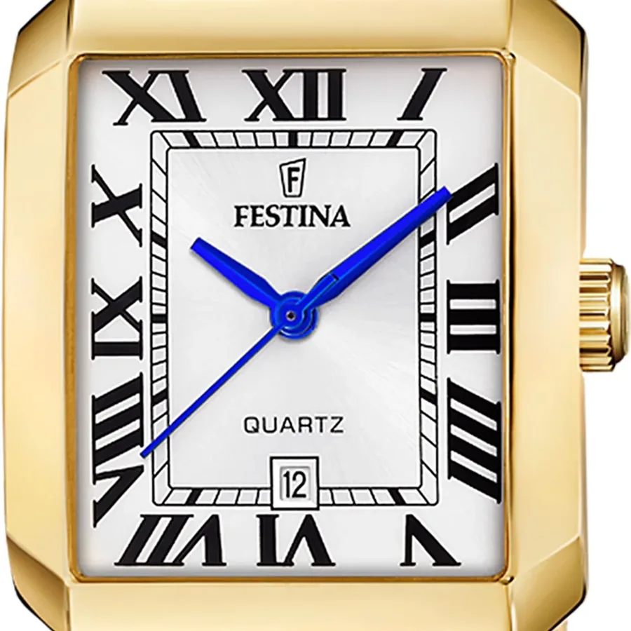 Festina 33mm Silver Dial, Gold-Tone Stainless Steel Bracelet, view 2