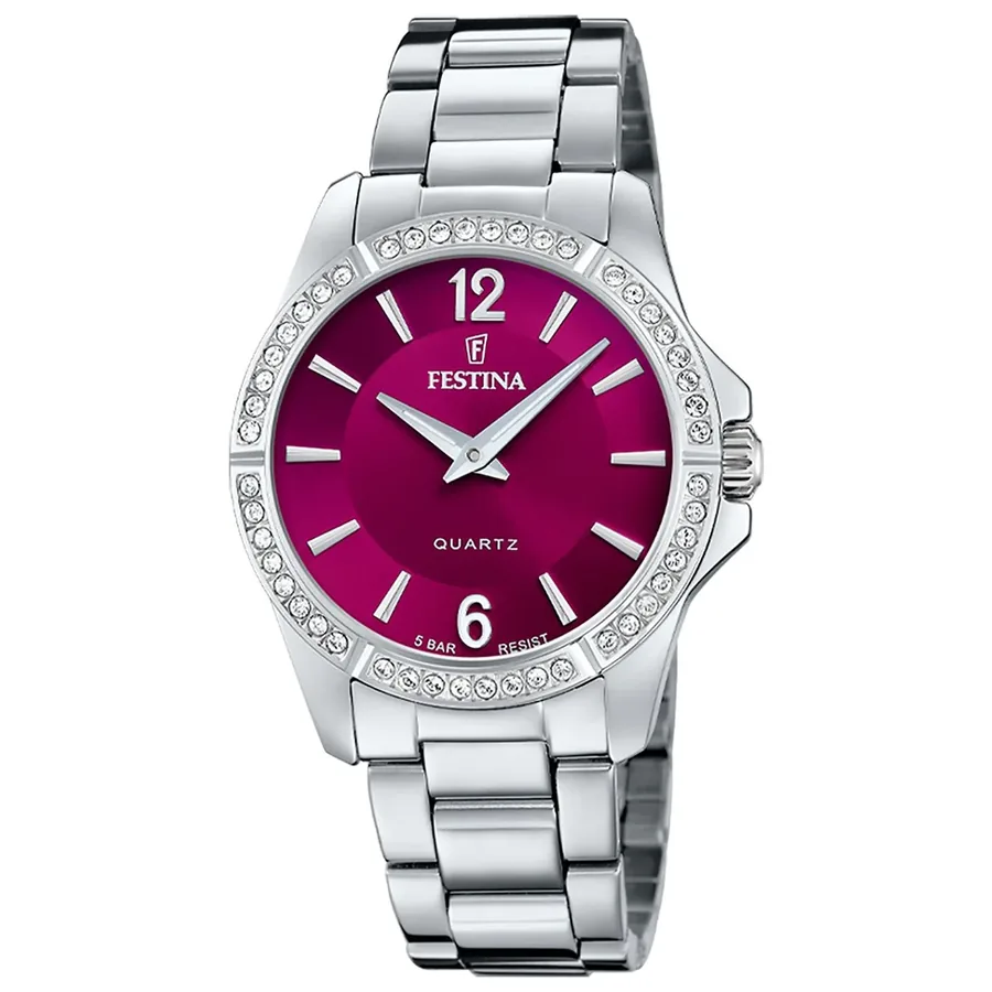 Festina 34mm Red Dial, front view
