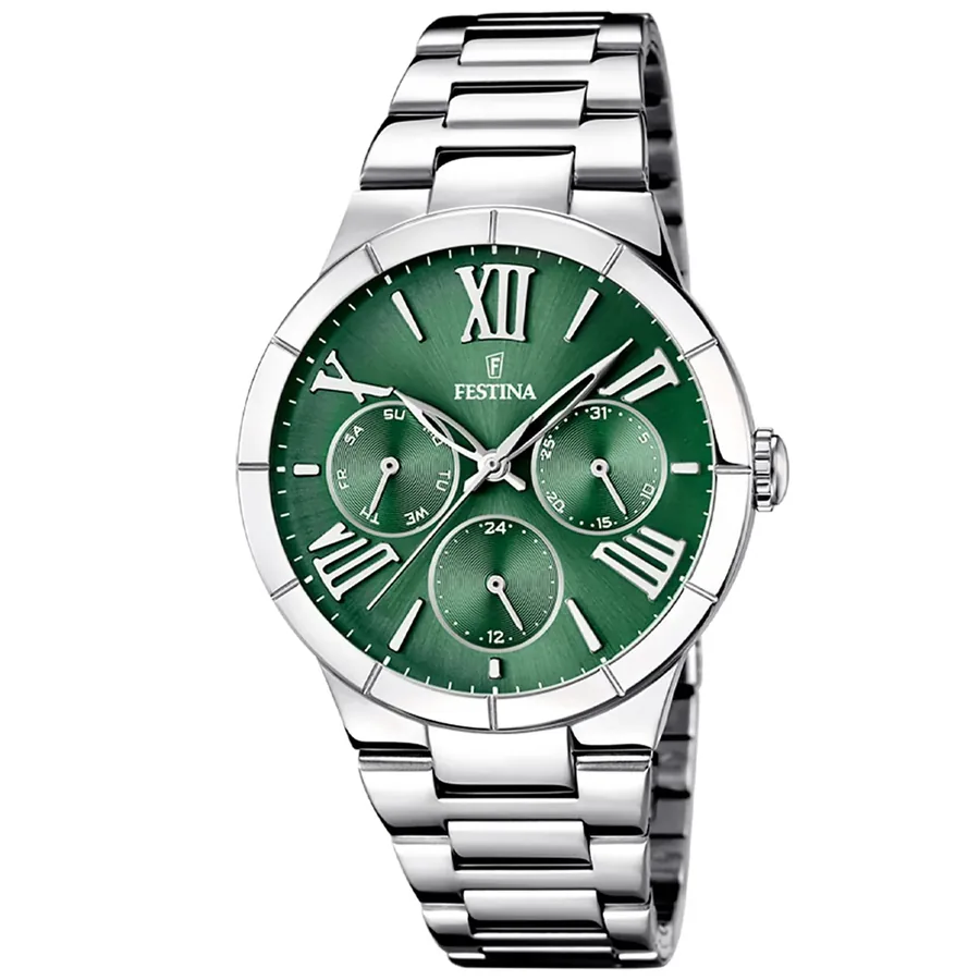 Festina 36.5mm Green Dial, front view