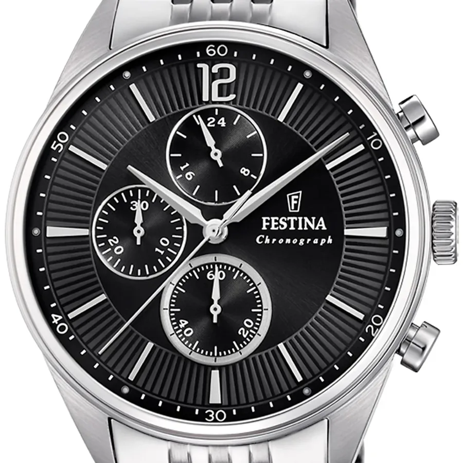 Festina 41.5mm Chronograph Black Dial, view 3