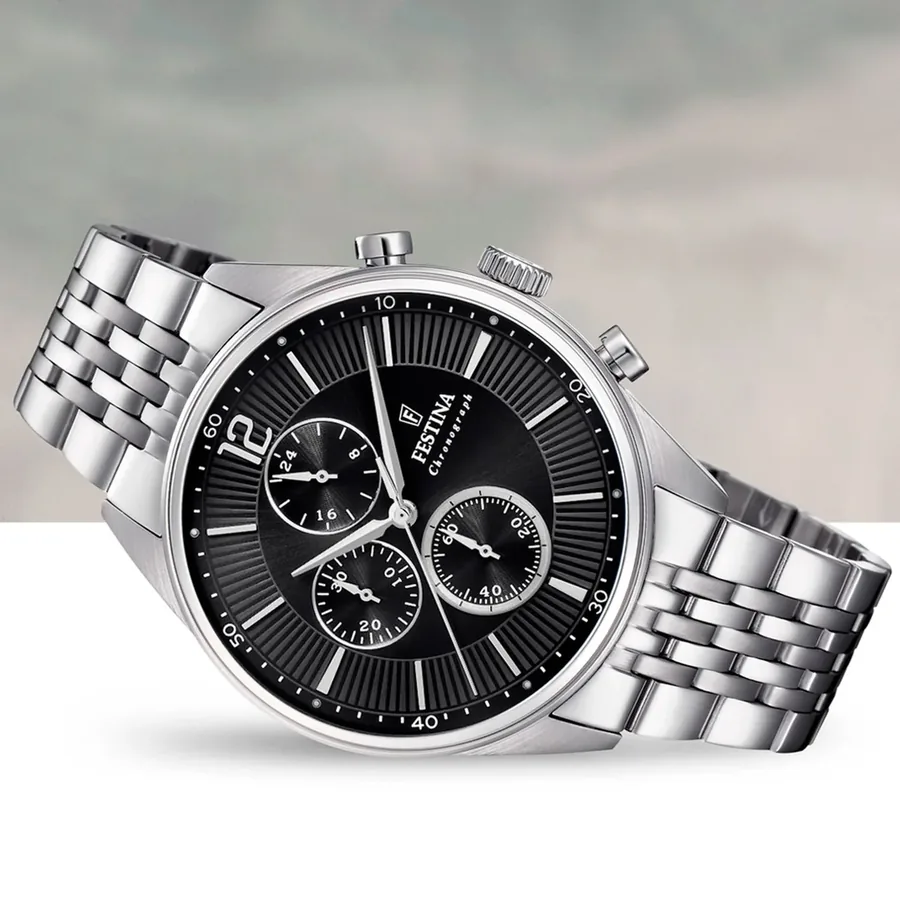 Festina 41.5mm Chronograph Black Dial, view 5