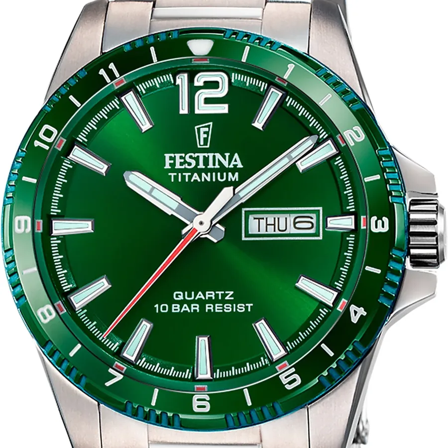Festina 43mm Green Dial, view 2