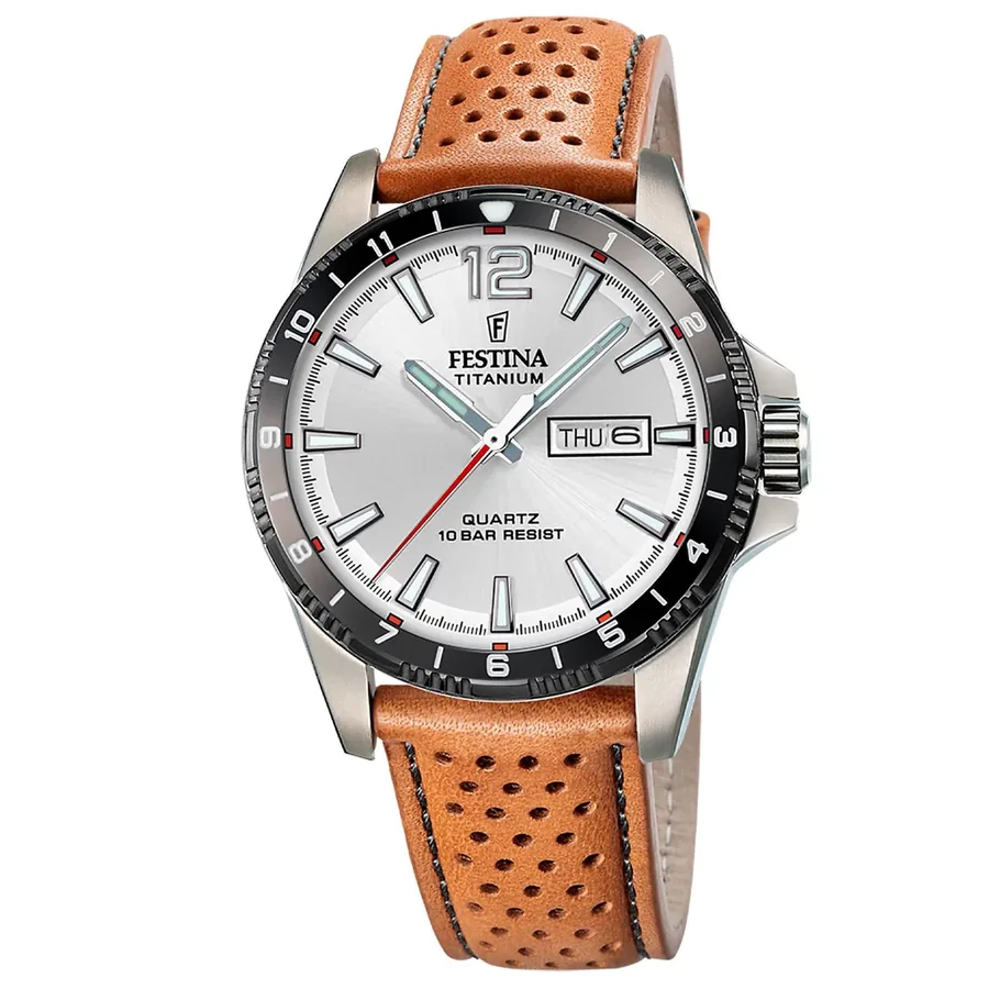 Festina 43mm Silver Dial, front view