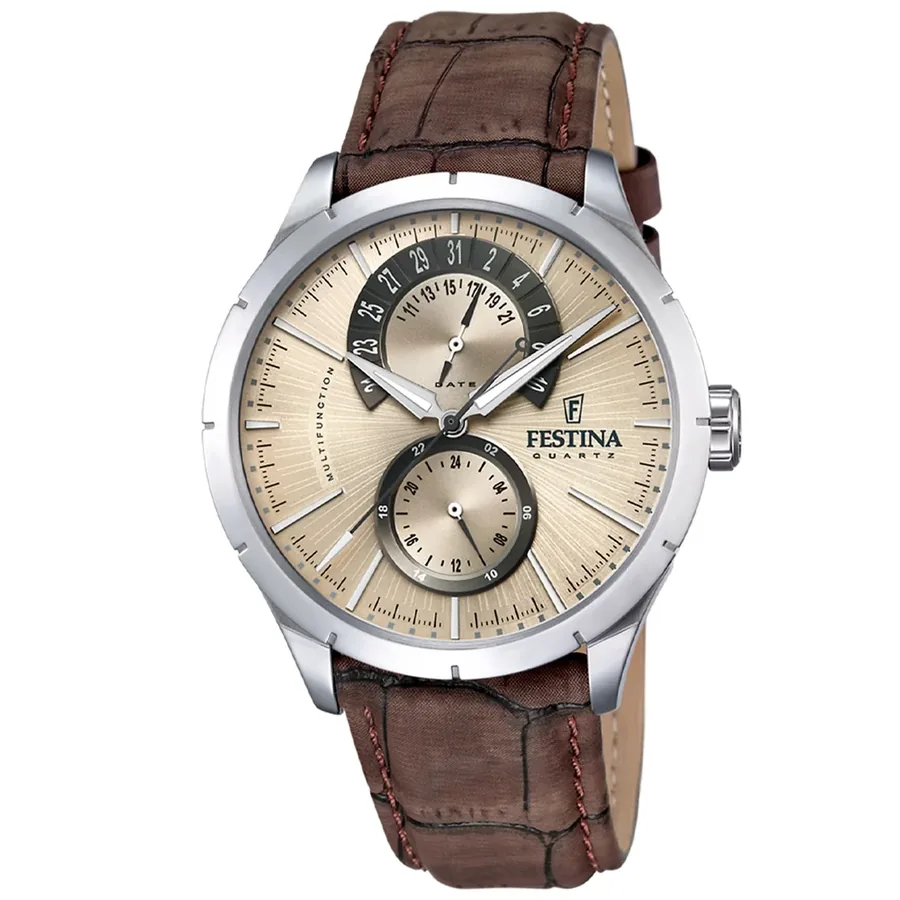 Festina 44.9mm Cream Dial, front view