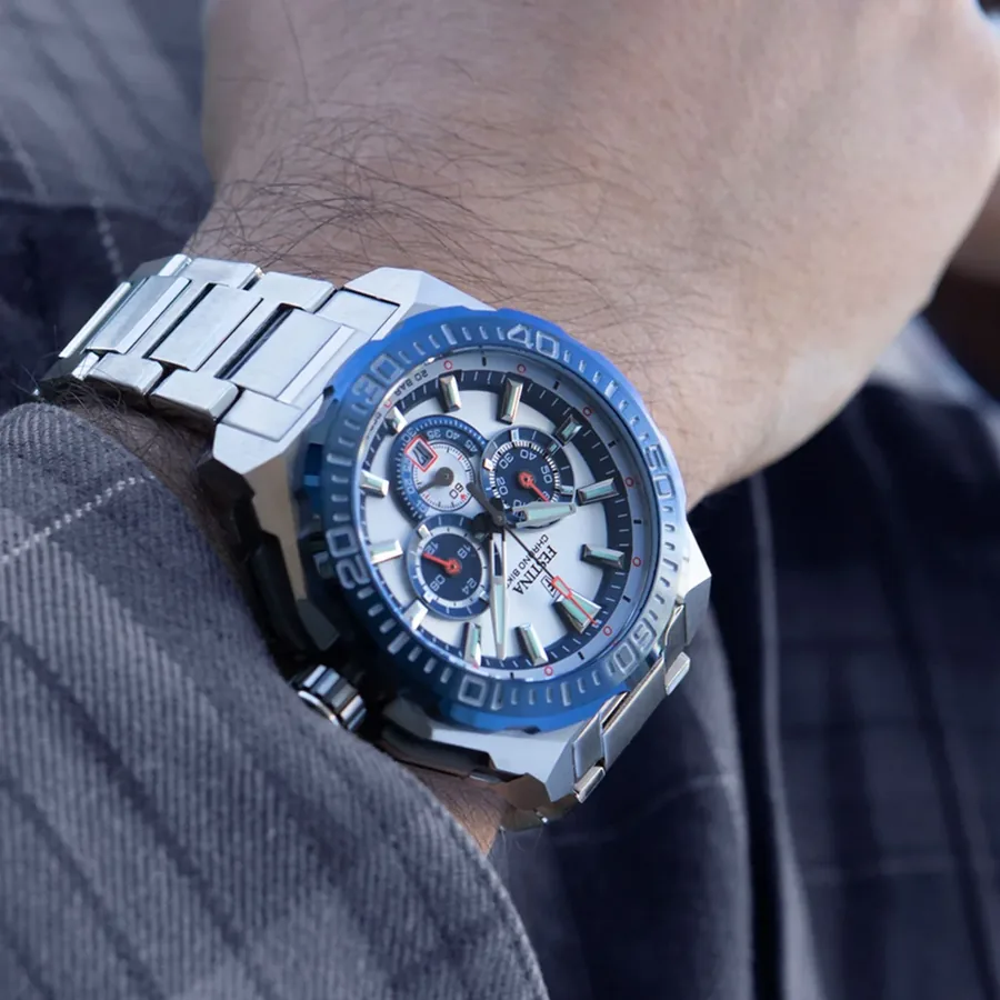 Festina 45.5mm Chronograph Blue Dial, view 2