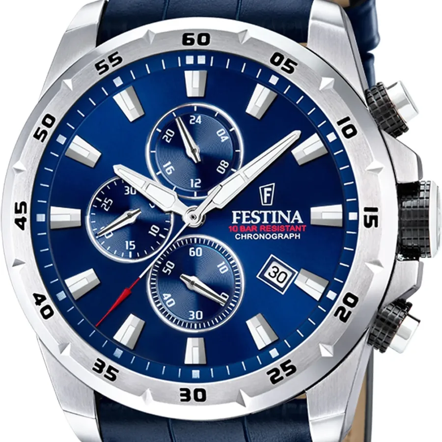 Festina 45mm Chronograph Blue Dial, view 2