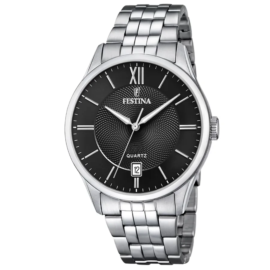 Festina Acero 43mm Black Dial, front view