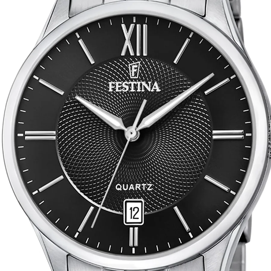 Festina Acero 43mm Black Dial, view 2