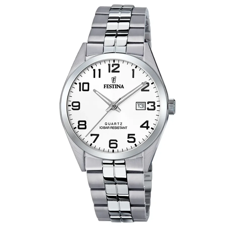 Festina Acero Clasico White Dial, front view