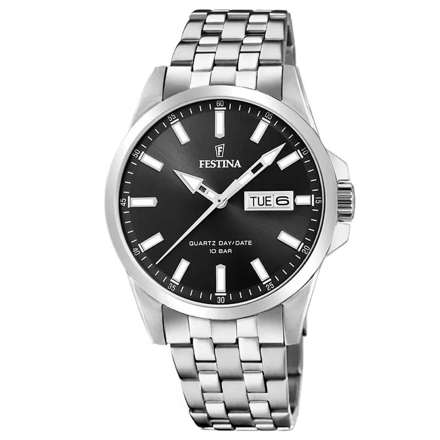 Festina Black Dial, front view