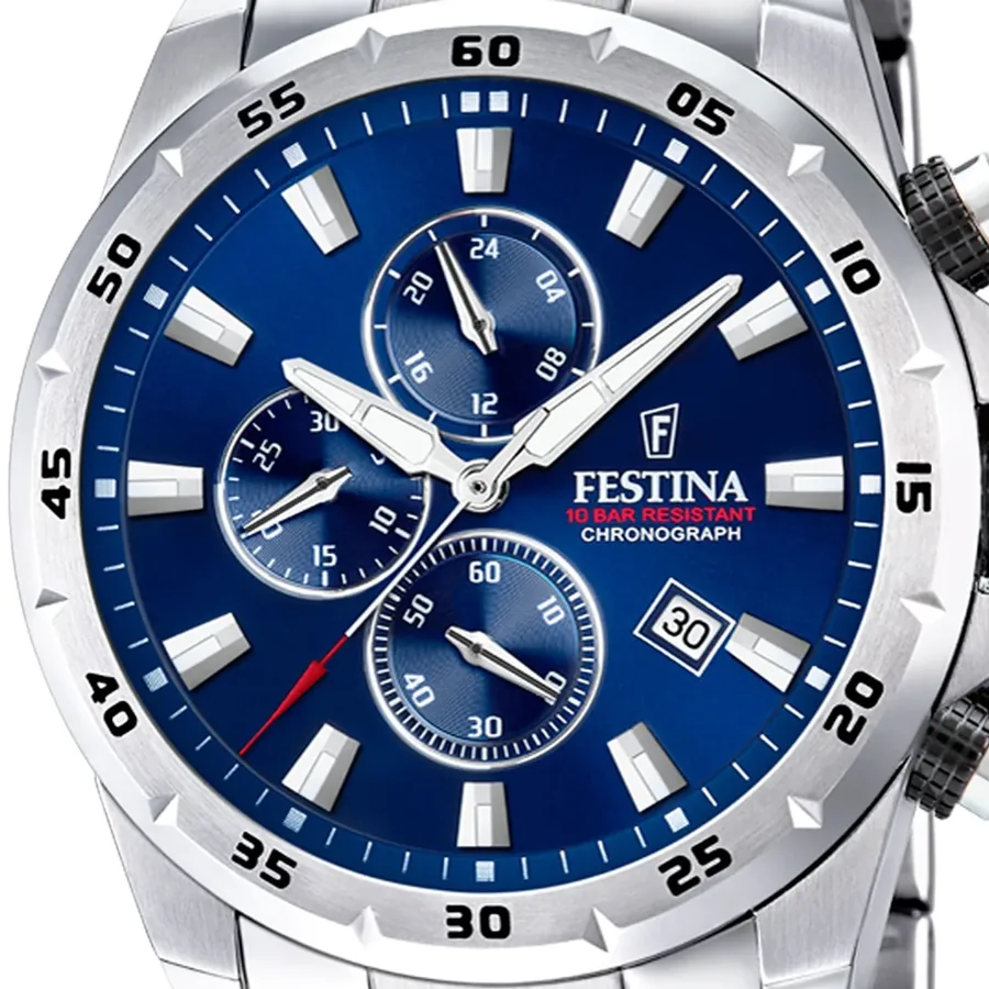 Festina Chrono Sport 45mm Blue Dial, view 2