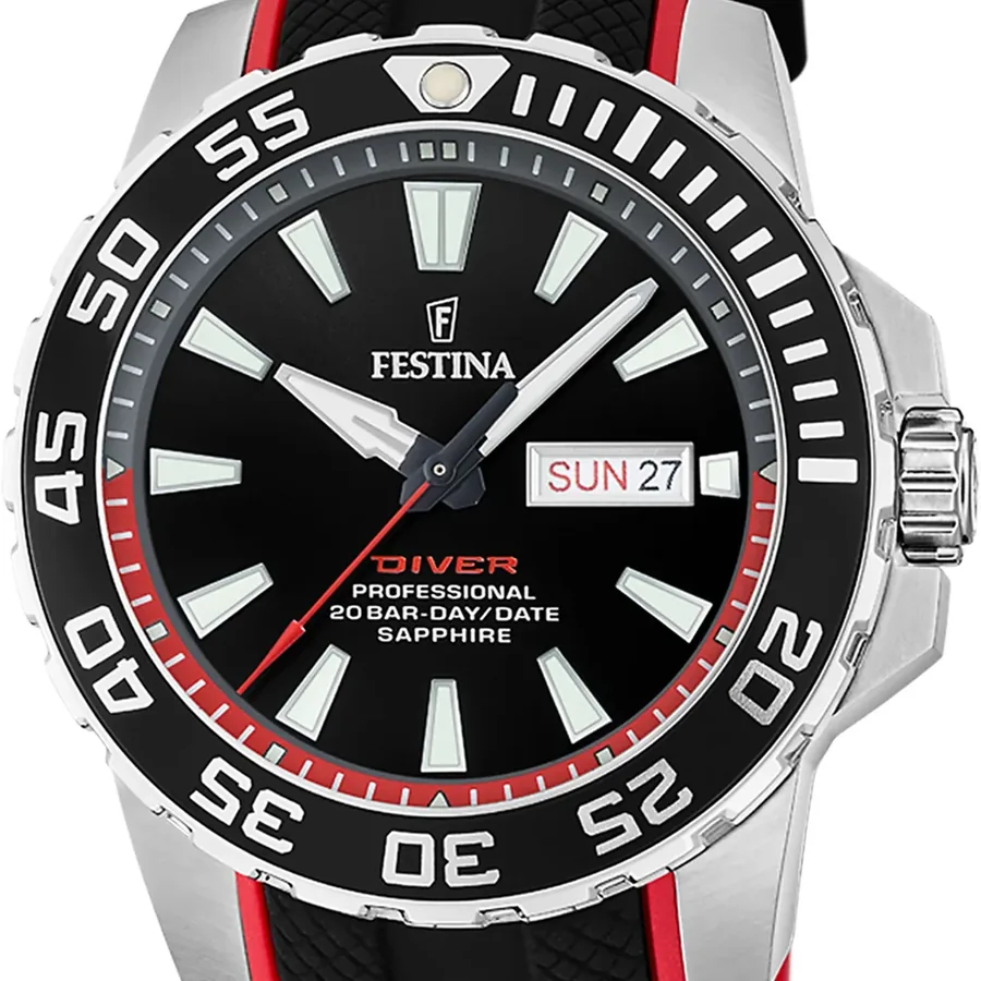 Festina The Originals 45mm Black Dial, view 3