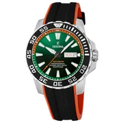Green dial / Black and orange