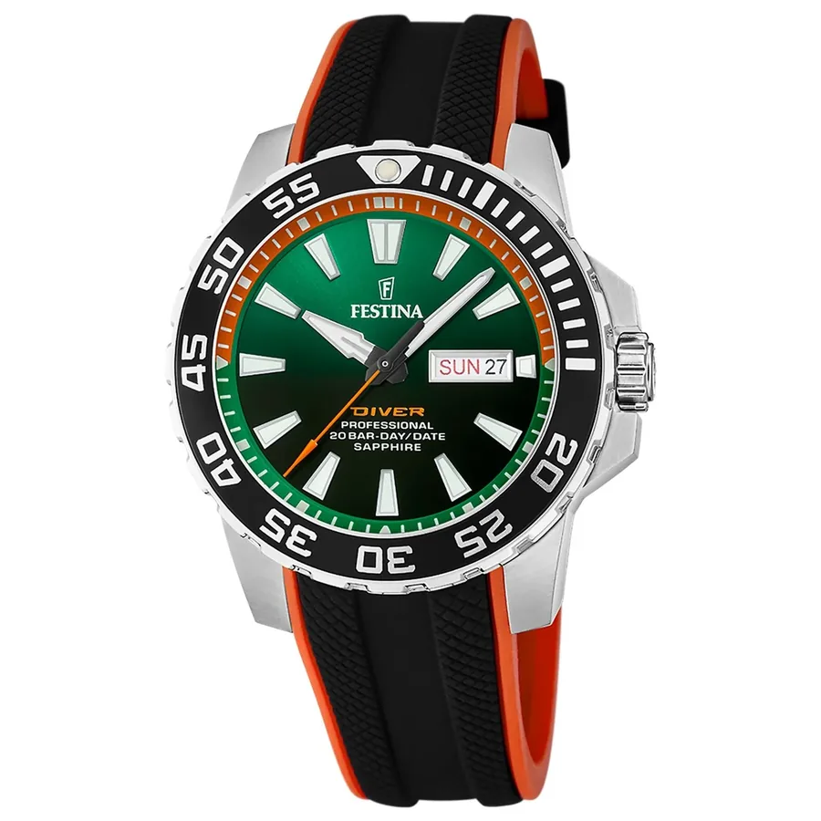 Festina The Originals 45mm Green Dial, front view