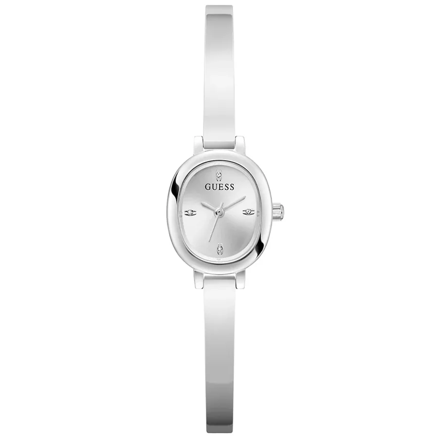 Guess 21mm Silver Dial, front view