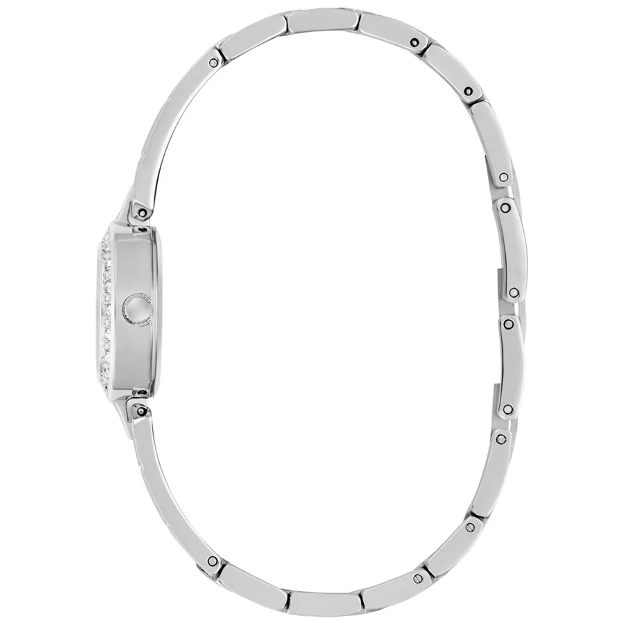 Guess 23mm Silver Dial, Silver-Tone Stainless Steel Bracelet, view 4