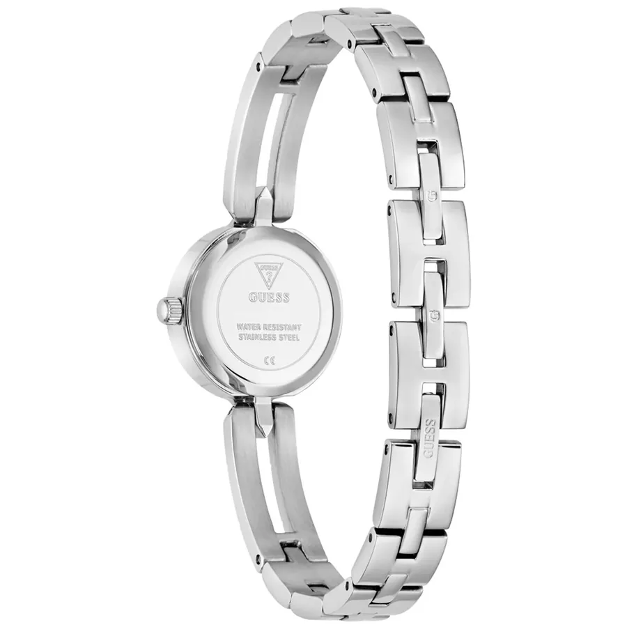 Guess 23mm Silver Dial, Silver-Tone Stainless Steel Bracelet, view 7