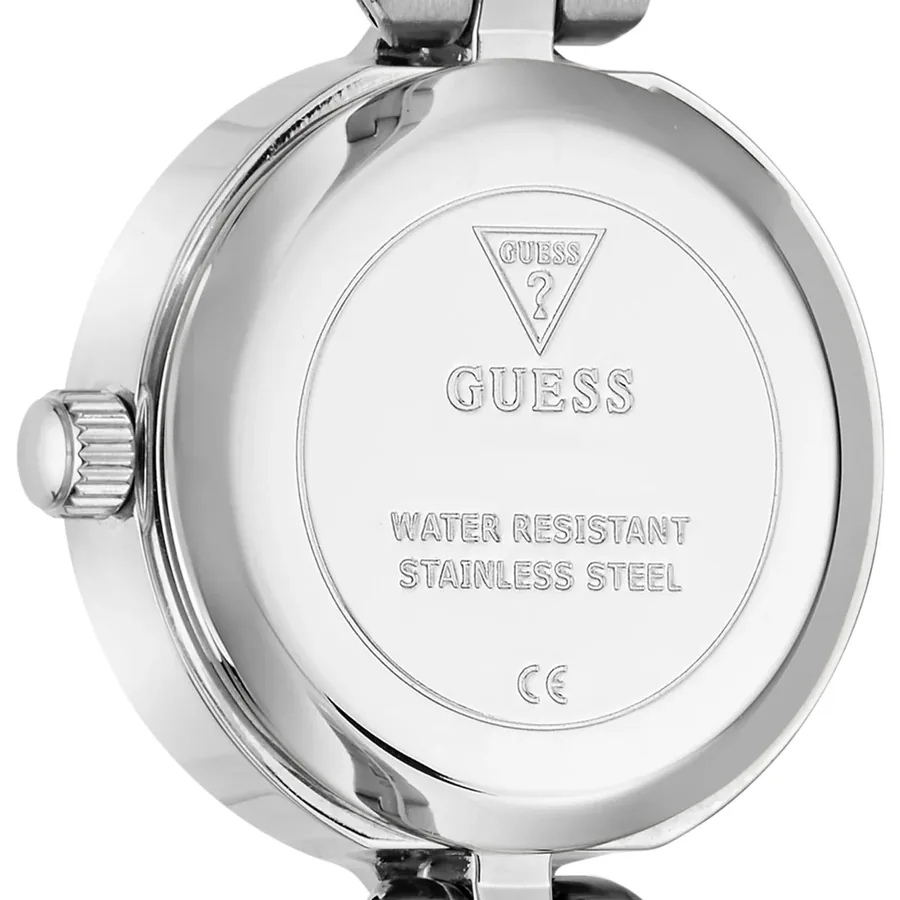 Guess 23mm Silver Dial, Silver-Tone Stainless Steel Bracelet, view 8
