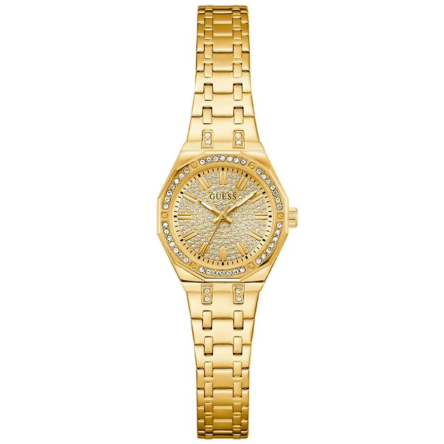 Guess 25mm Champagne Dial, Gold-Tone Stainless Steel Bracelet, Ref. GW0931L2, view 2
