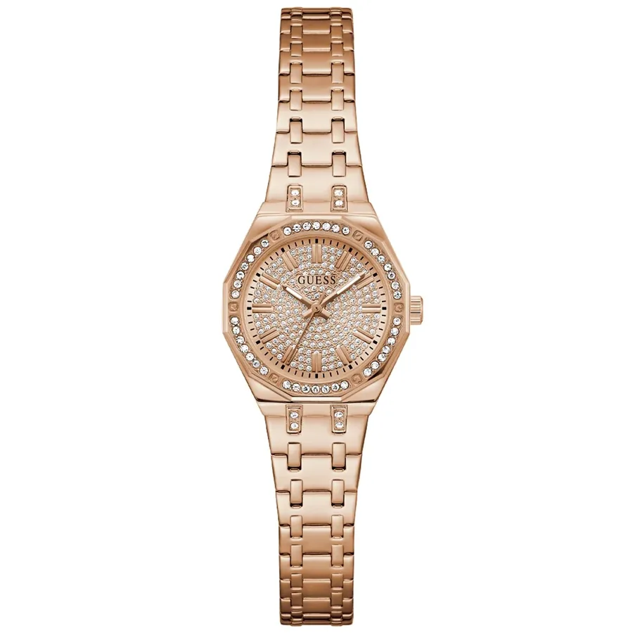 Guess 25mm Rose Gold Dial, Rose Gold-Tone Stainless Steel Bracelet, Ref. GW0931L4, front view