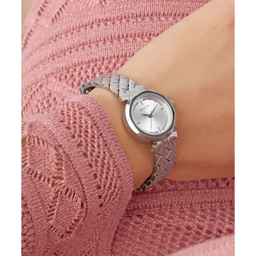 Guess 26mm Silver Dial, Silver-Tone Stainless Steel Bracelet, Ref. GW0839L4, view 2