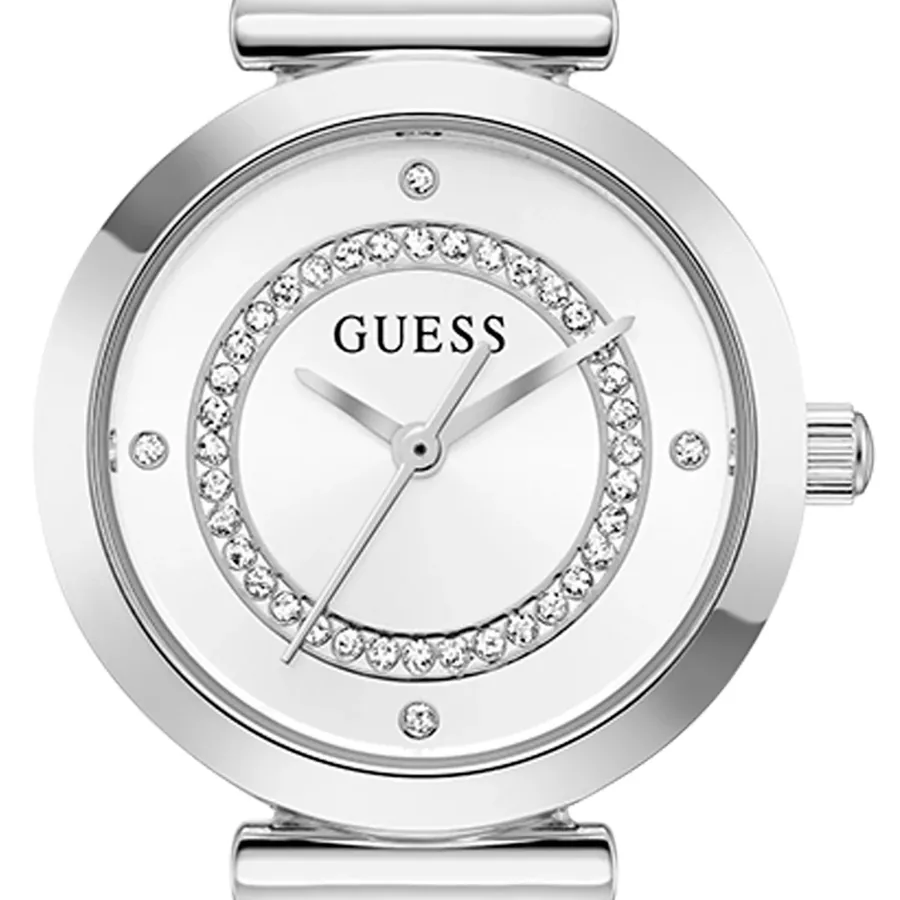 Guess 26mm Silver Dial, Silver-Tone Stainless Steel Bracelet, Ref. GW0994L1, view 3
