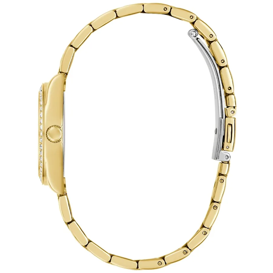 Guess 30mm Green Dial, Gold-Tone Stainless Steel Bracelet, Ref. GW0841L9, view 4