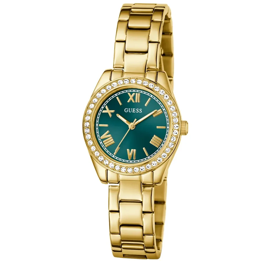 Guess 30mm Green Dial, Gold-Tone Stainless Steel Bracelet, Ref. GW0841L9, view 6