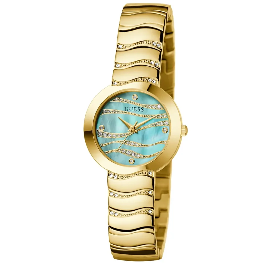 Guess 30mm Green Dial, Gold-Tone Stainless Steel Bracelet, Ref. GW0871L2, view 6