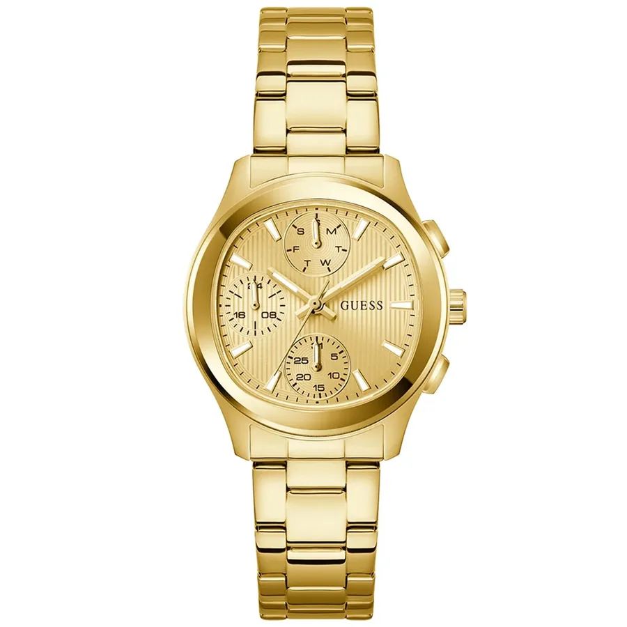 Guess 36mm Chronograph Gold Dial, front view