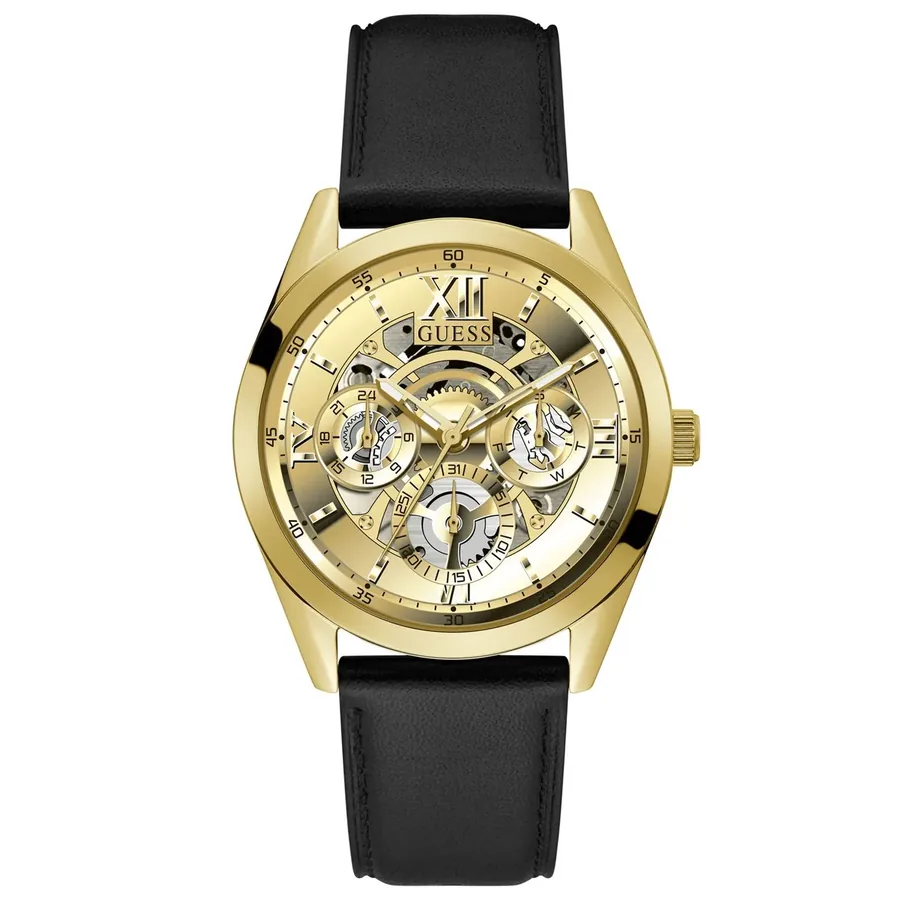 Guess 42mm Gold Dial, front view
