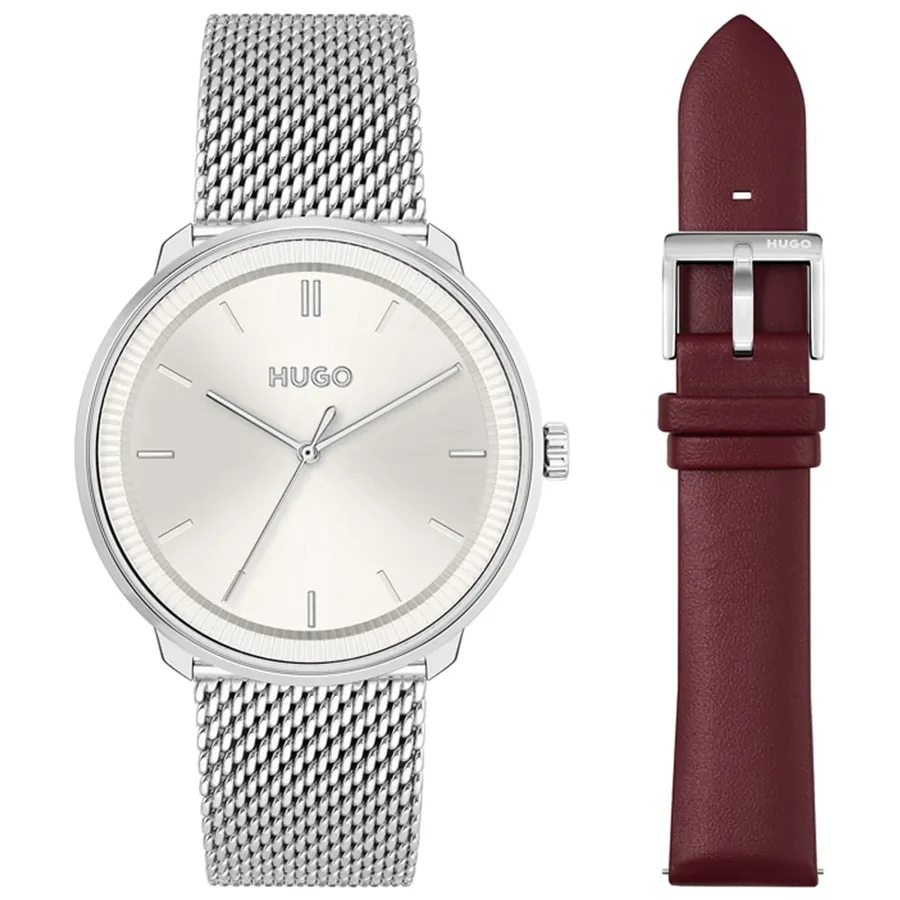 HUGO 40mm Silver Dial, front view