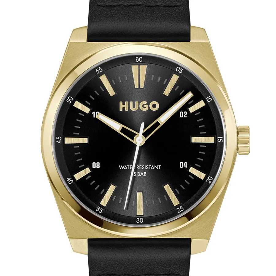 HUGO Ark 40mm Black Dial, Black Leather Strap, Ref. 1530438, view 3