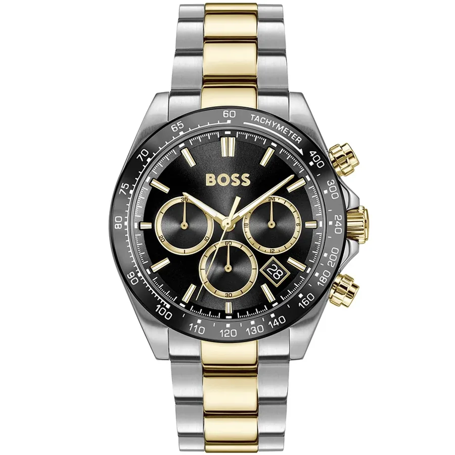 Hugo Boss 43mm Chronograph Black Dial, front view