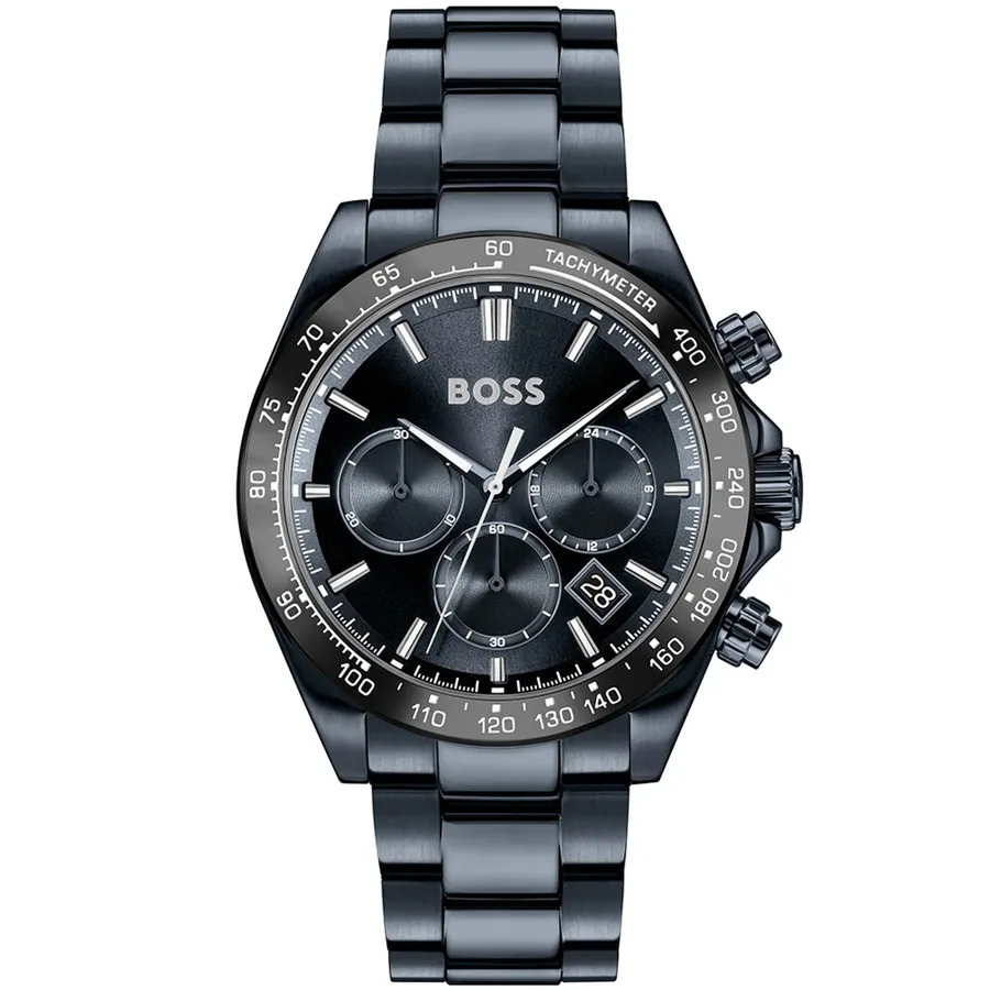 Hugo Boss 43mm Chronograph Blue Dial, front view