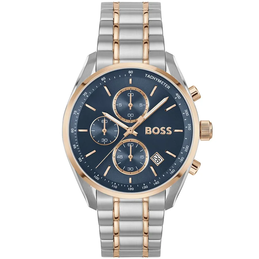 Hugo Boss Grand Prix 40 40mm Chronograph Blue Dial, front view