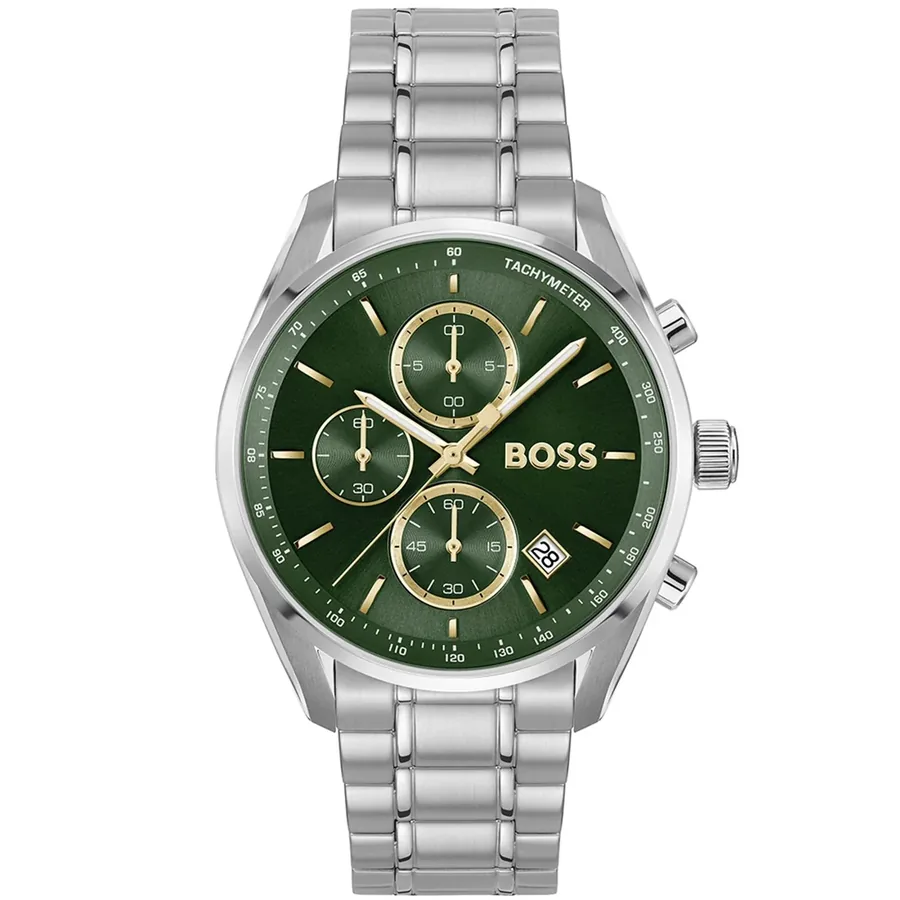 Hugo Boss Grand Prix 40 40mm Chronograph Green Dial, front view