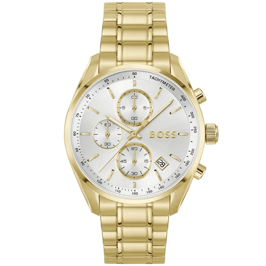 Hugo Boss Grand Prix 40 40mm Chronograph White Dial, front view