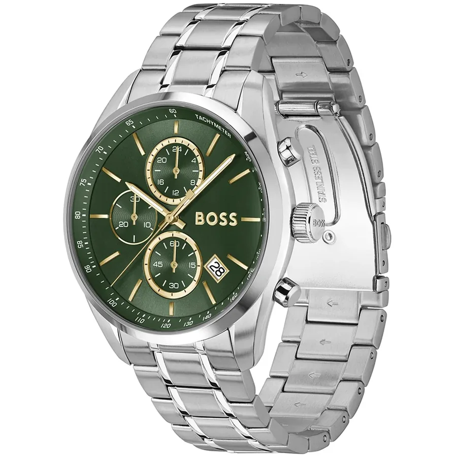 Hugo Boss Grand Prix 44mm Chronograph Green Dial, view 3
