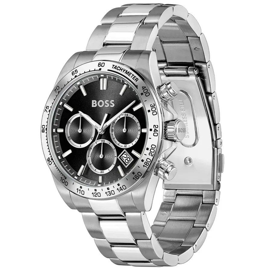 Hugo Boss Hero 2.0 43mm Chronograph Black Dial, view 3