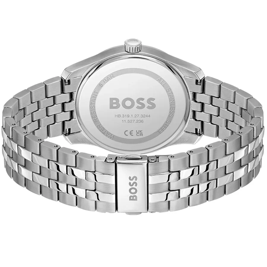 Hugo Boss Principle Master 41mm Black Dial, Silver-Tone Stainless Steel Bracelet, view 4