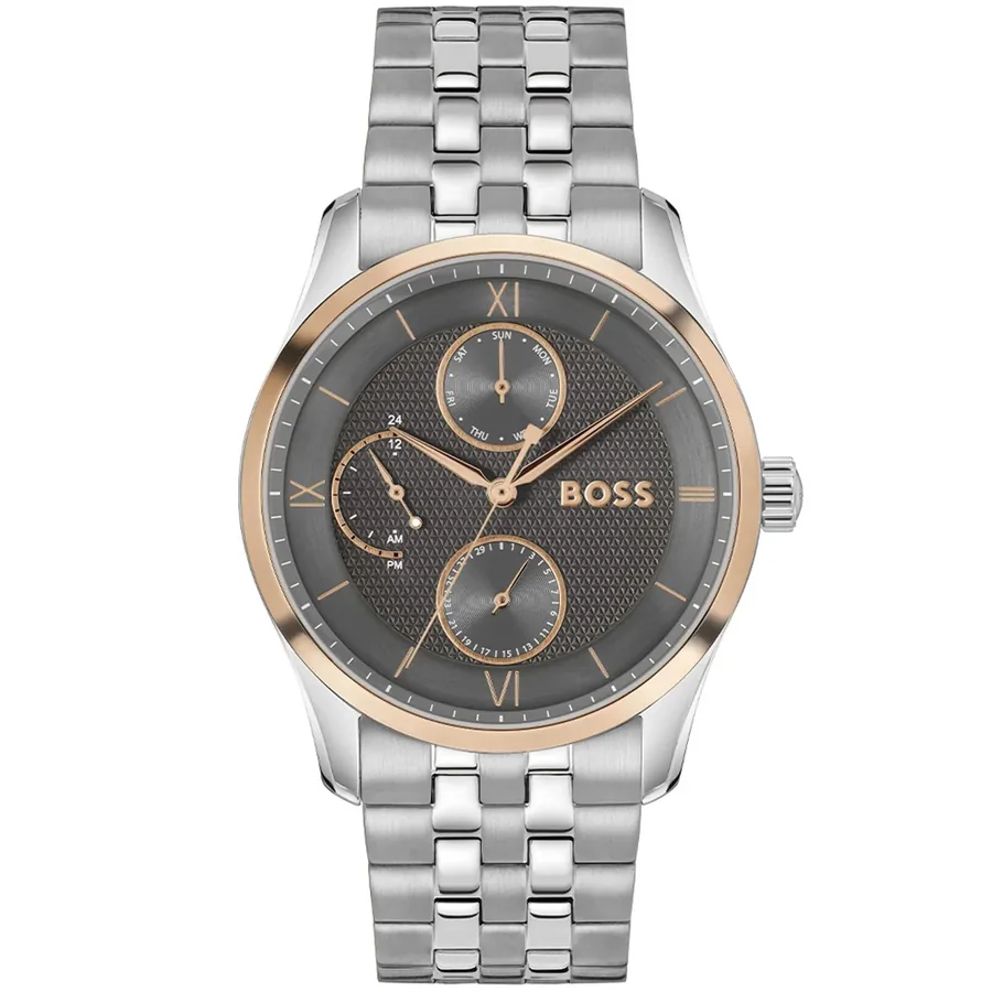 Hugo Boss Principle Master 41mm Grey Dial, front view