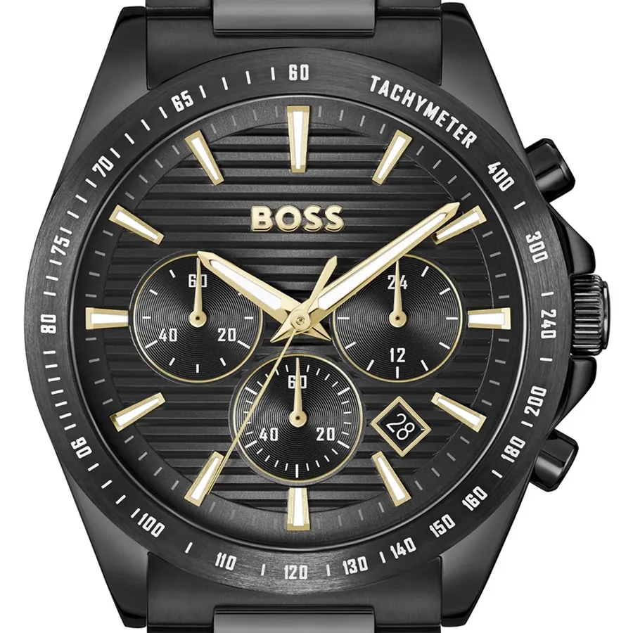 Hugo Boss Strike Chrono 41mm Black Dial, Black Stainless Steel Bracelet, view 2