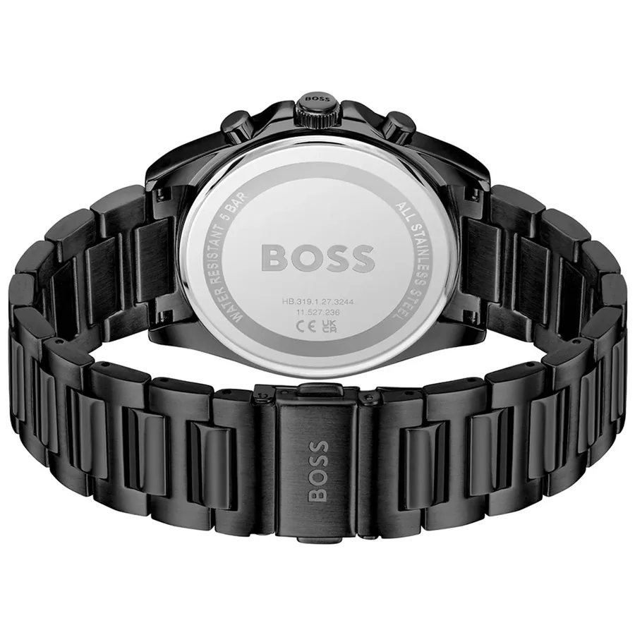 Hugo Boss Strike Chrono 41mm Black Dial, Black Stainless Steel Bracelet, view 4