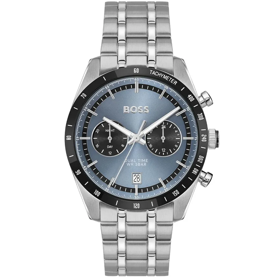 Hugo Boss Tourmaster 41mm Blue Dial, front view