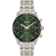 Green dial / Silver and gold-tone