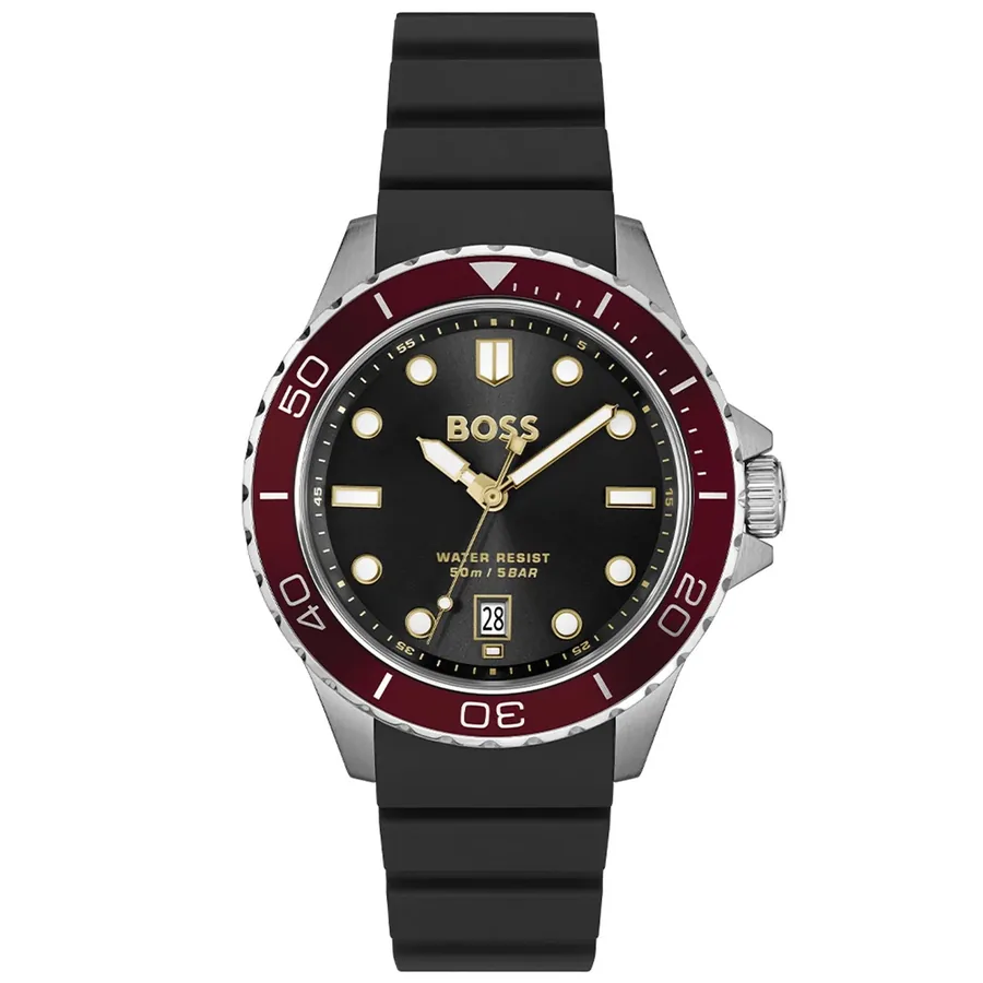 Hugo Boss Troper Sport 41mm Black Dial, front view