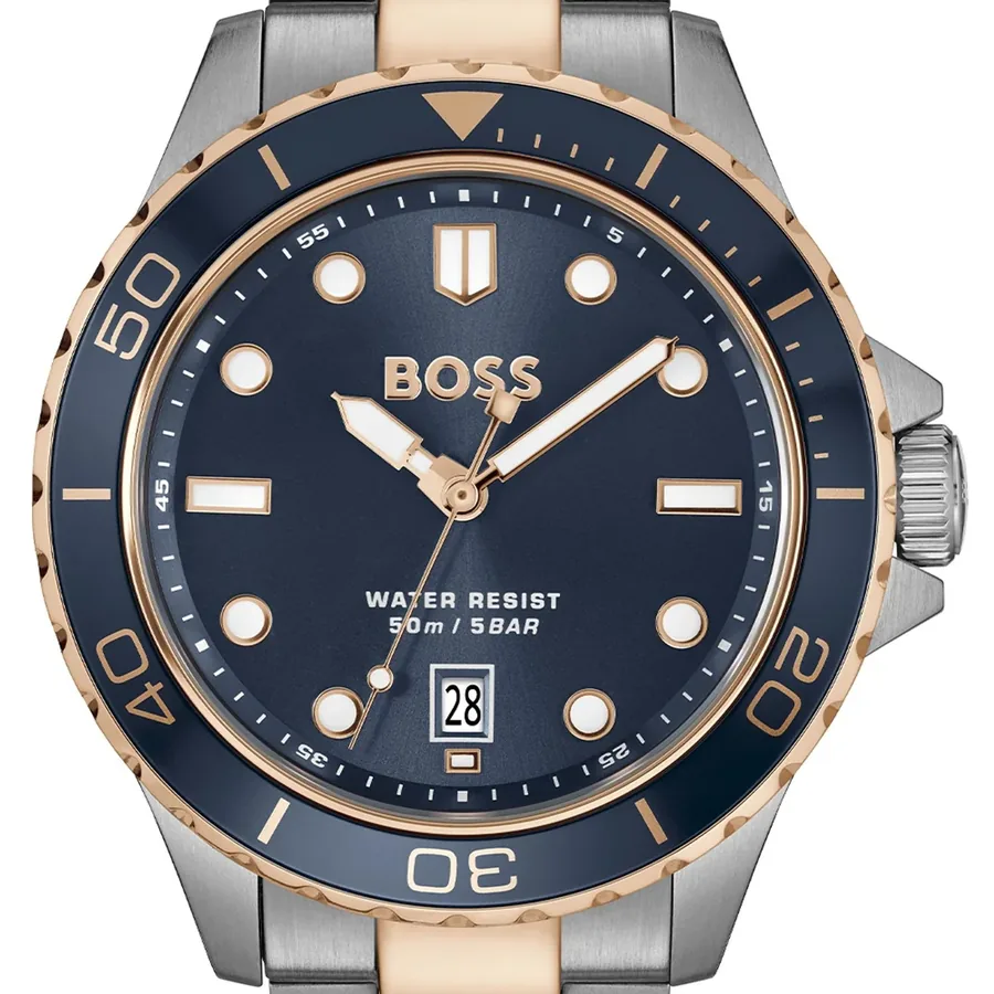 Hugo Boss Troper Sport 41mm Blue Dial, Silver-Tone Stainless Steel Bracelet, view 2