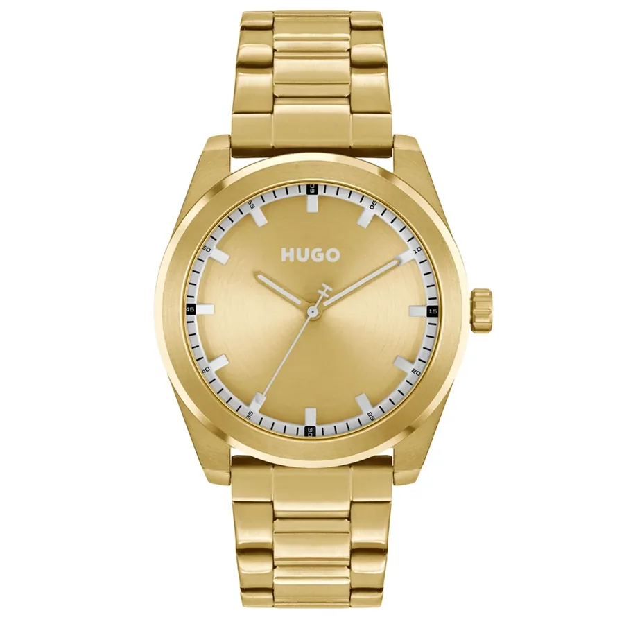 HUGO Bright 42mm Gold Dial, front view