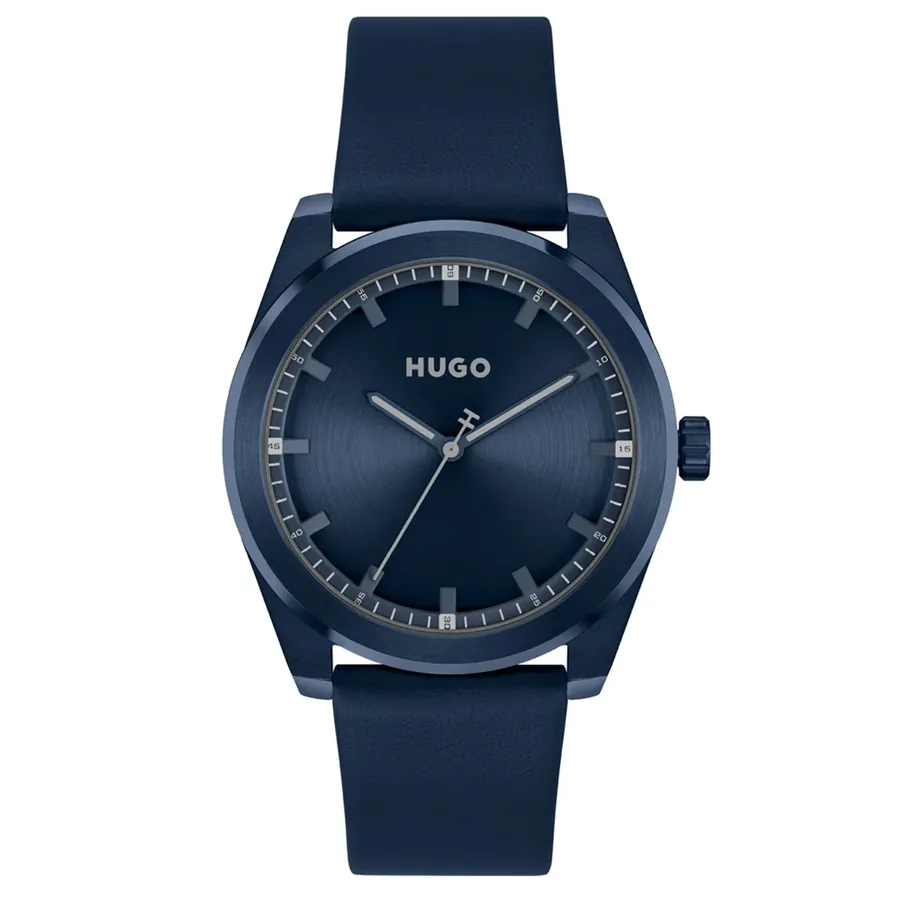HUGO Bright 42mm Blue Dial, front view